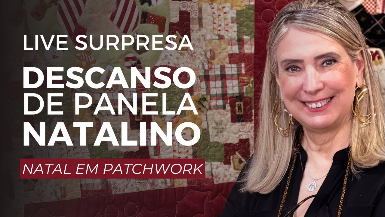 Aprenda a fazer um Descanso de Panela Natalino - Natal em Patchwork