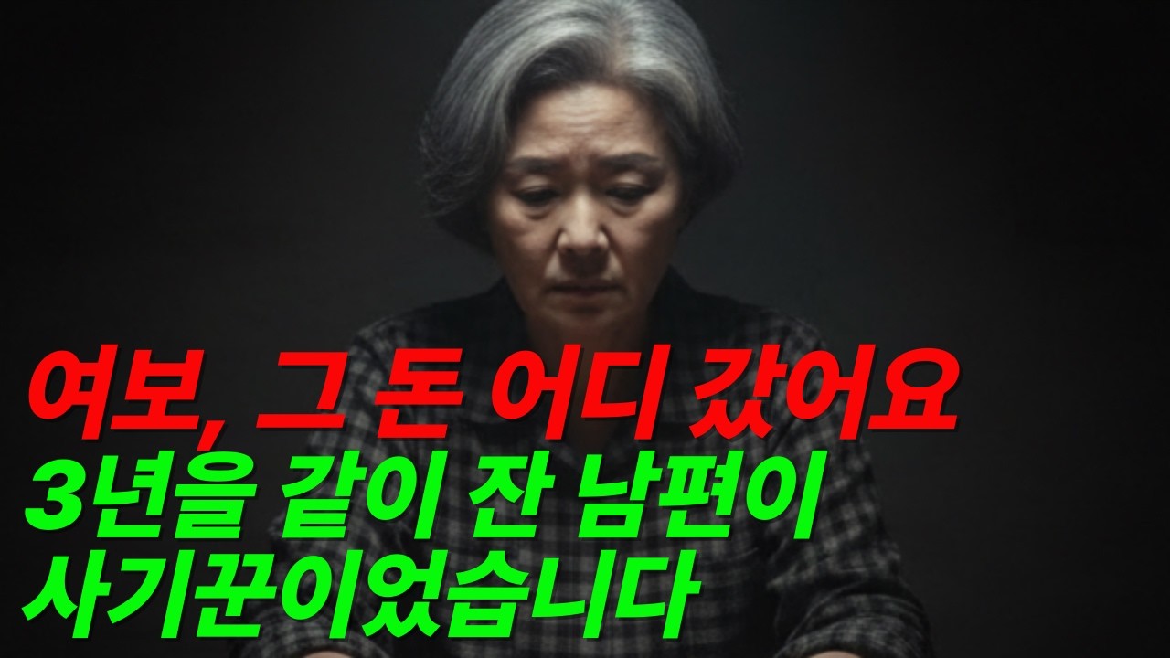 재혼 3년 만에 평생 번 돈 8700만 원이 사라졌습니다