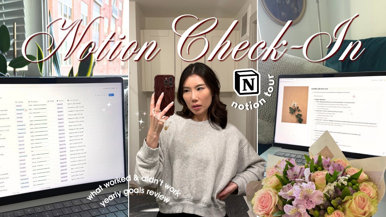 NOTION CHECK-IN 🍂 | goals review, what did & didn’t work, monthly reflections setup, autumn 2025