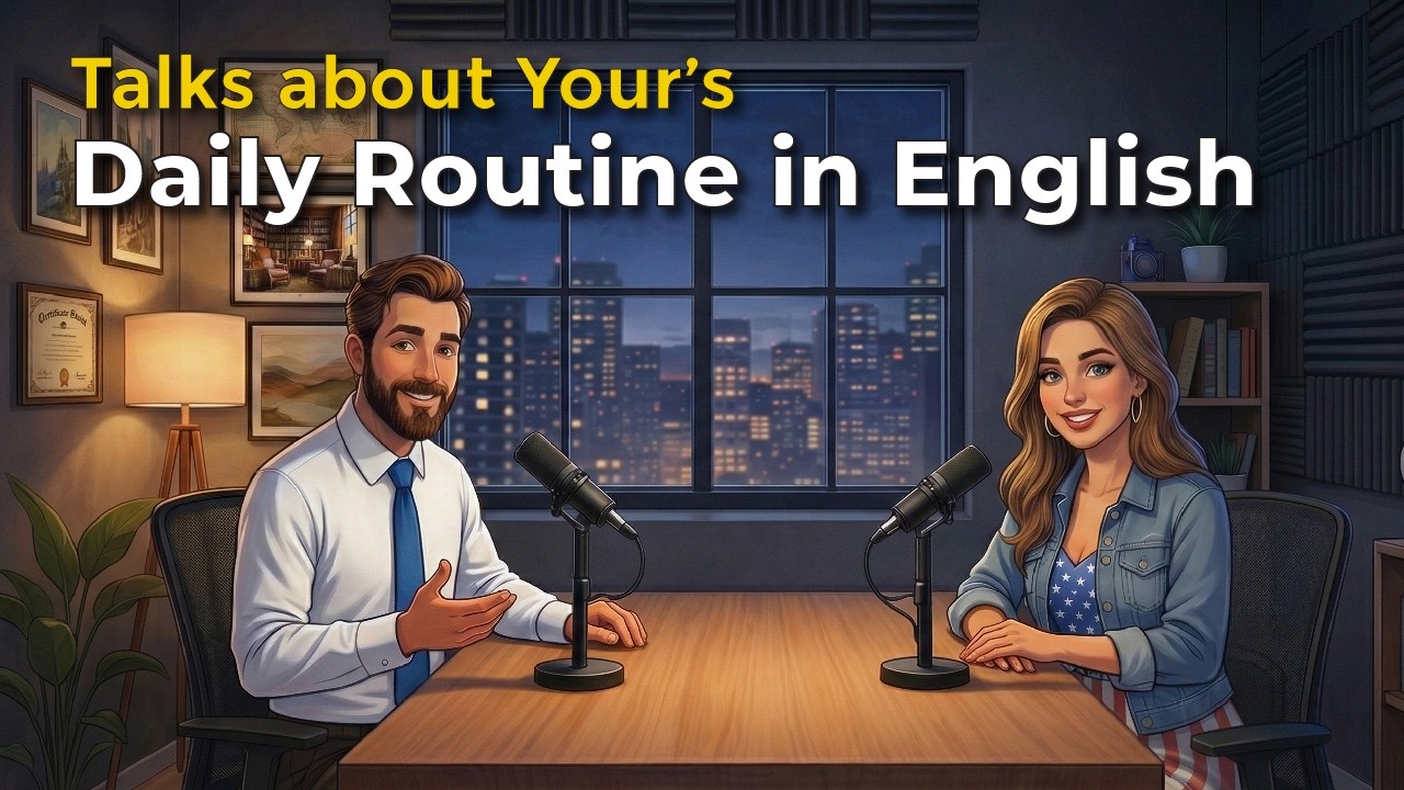 How to Talk About Your Daily Routine in English | Morning to Night Conversation