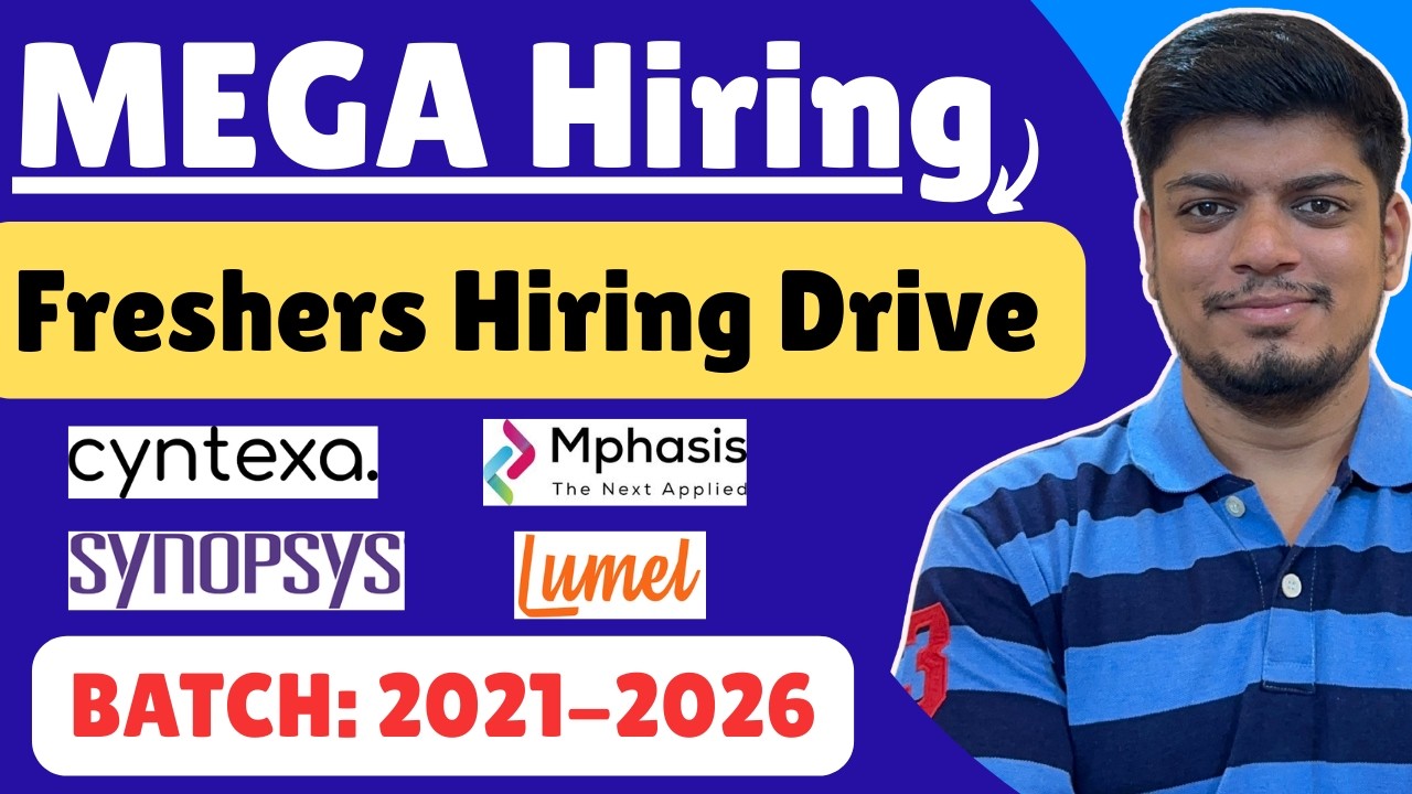 🔥Mega ASE Hiring Drive | Cyntexa, Mphasis, Lumel, Synopsys Hiring | Off-Campus Drive 2026-2021