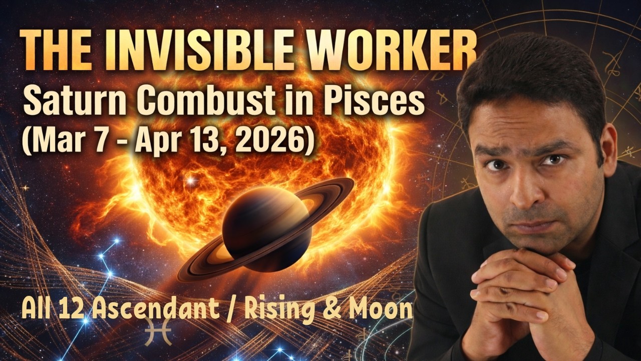 Saturn Combust in Pisces (Mar 7 – Apr 13, 2026) | The Invisible Worker in Vedic Astrology