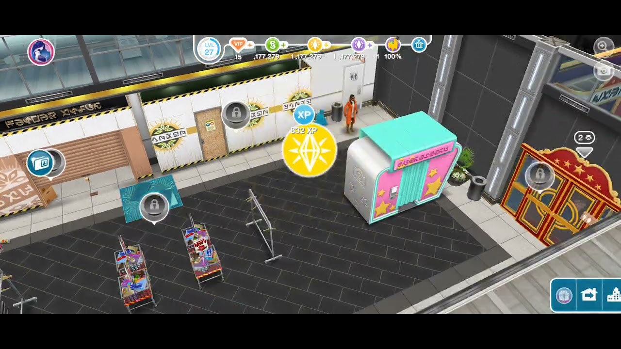 The Sims Freeplay Sunset Mall Second Floor Finished