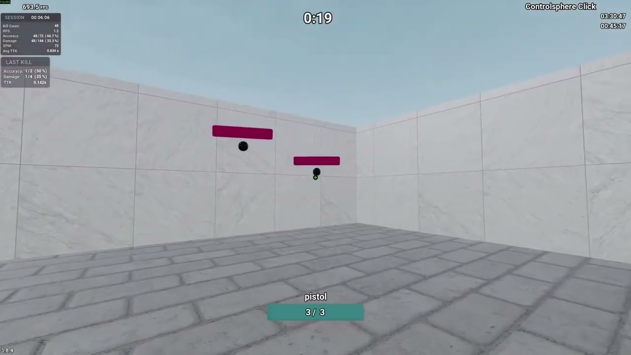 Controlsphere Click 75 Fushia