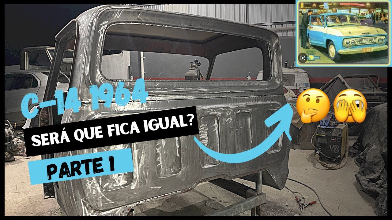 CHEVROLET C-14 1964/ IN&Iacute;CIO DO PROJETO!!! DONO QUER IGUAL DA PROPAGANDA!! #chevrolet #c14 #funilaria