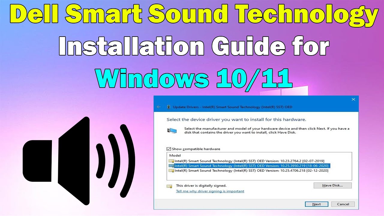 How to Install Dell Smart Sound Technology Drivers on Windows 10/11