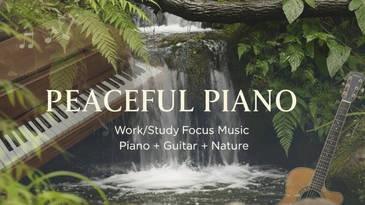 Relaxing Music with Nature Sounds: Peaceful Piano & Guitar | Peacefall Music