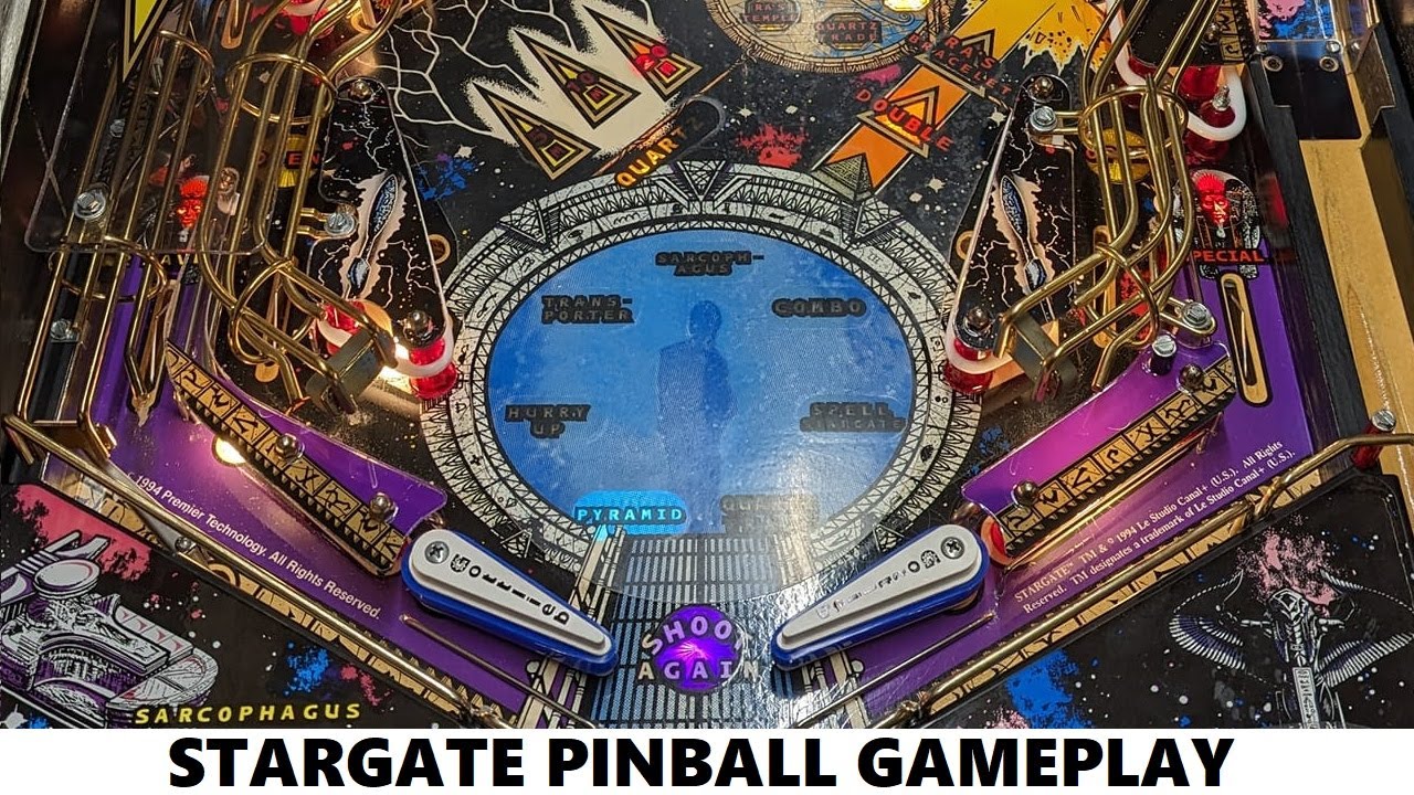 Stargate Pinball Gameplay (Gottlieb 1995)