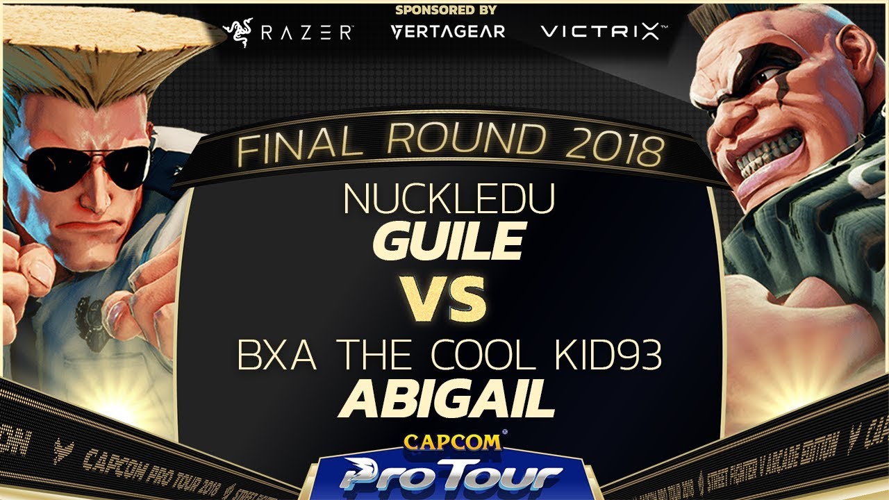 NuckleDu (Guile) vs. BxA The Cool Kid93 (Abigail) - Top 8 Qual. - Final Round 2018 - SFV - CPT 2018