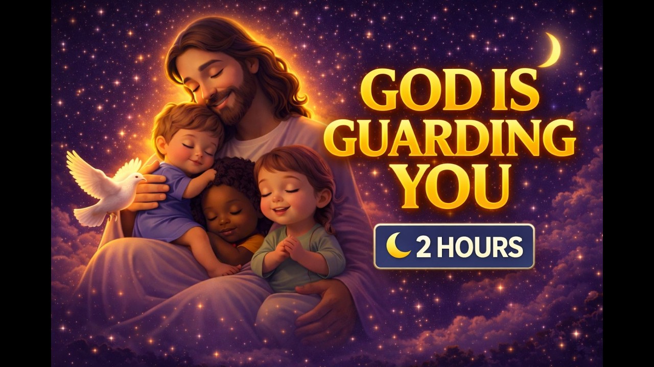 ✨ God Is Guarding You Tonight 🌙 | 2 Hours Deep Christian Sleep Music & Prayer