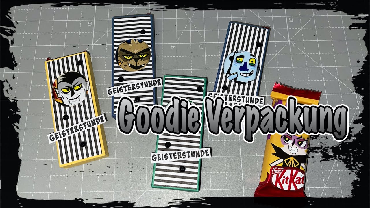 Anleitung/Tutorial Goodie Verpackung basteln mit Papier, Adventskalender, Halloween, DIY, Scrapbook