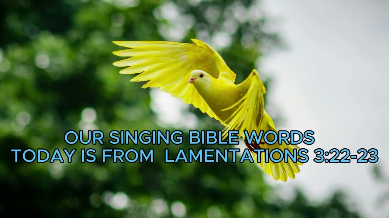 SINGING GOD WORDS FROM LAMENTATIONS 3:22-23