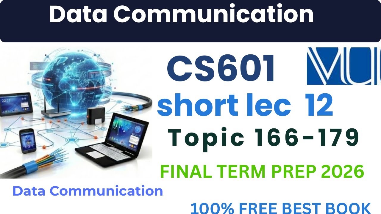 CS601 short  Lecture 12 (Topics 166-179) | Short & Easy Explanation | Final Term Preparation