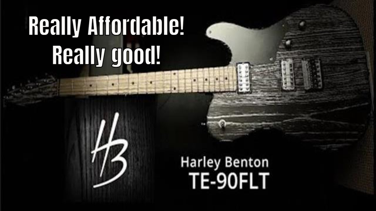 Harley Benton TE 90FLT Black Blast