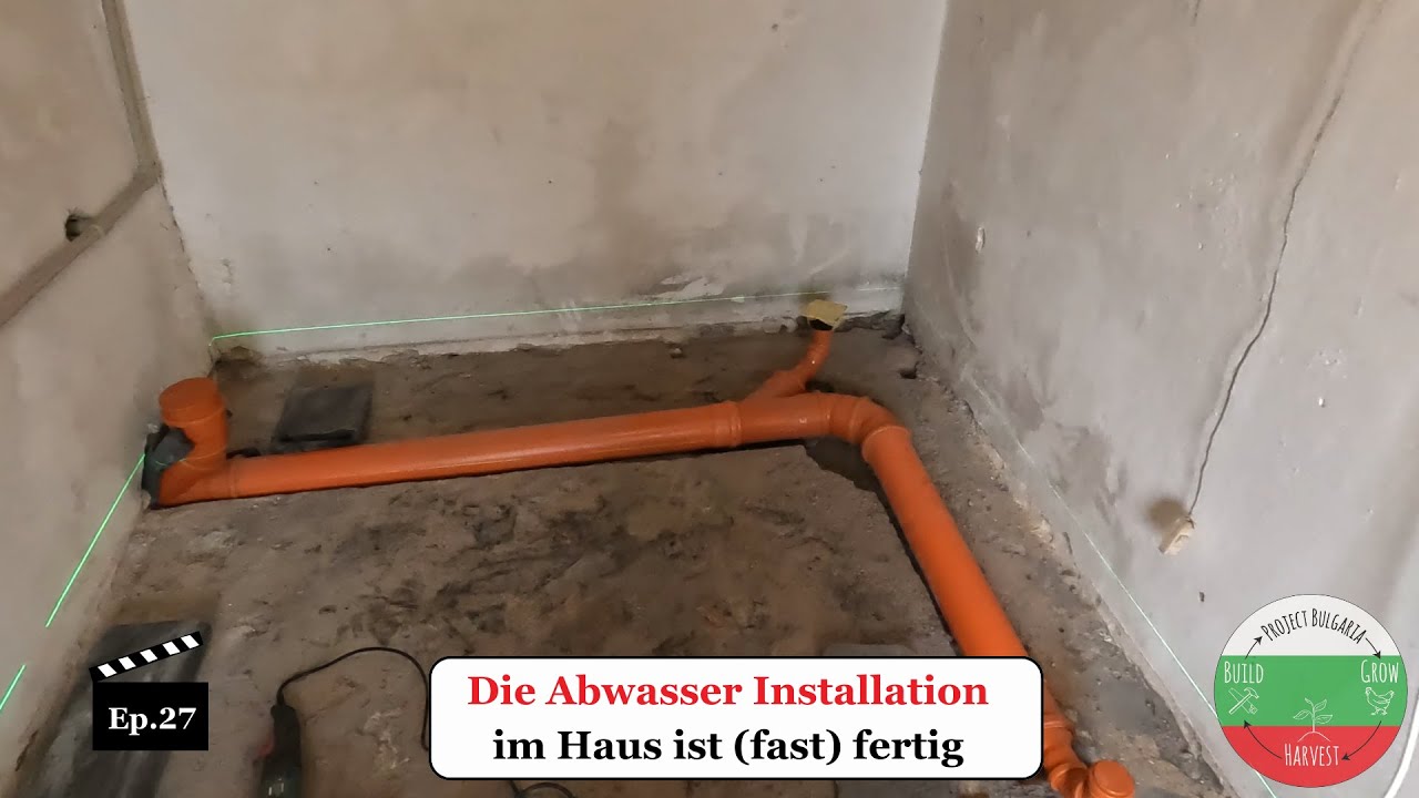 Die Abwasser Installation im Haus ist (fast) fertig 😵 - Ep.27 📺