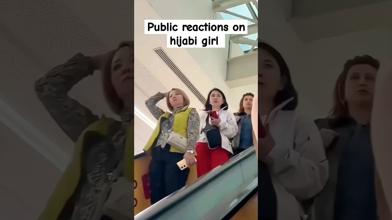 Public reactions on hijabi girl #hijabtransformation #abayahijab #hijababaya