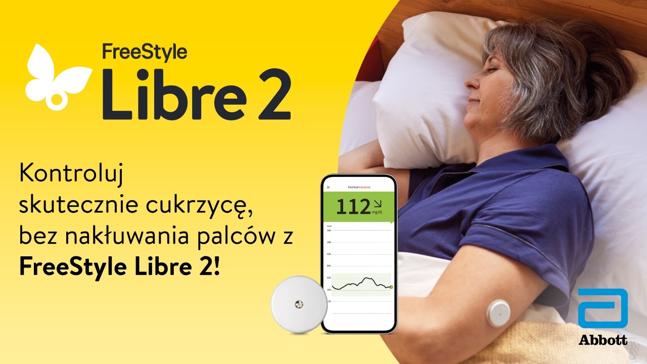 Sprawdzaj poziom cukru łatwo i bez nakłuwania palców z FreeStyle Libre 2