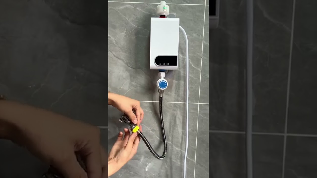 Calentador De Paso Instantaneo, Boiler De Paso Set Con Ducha De Techvida