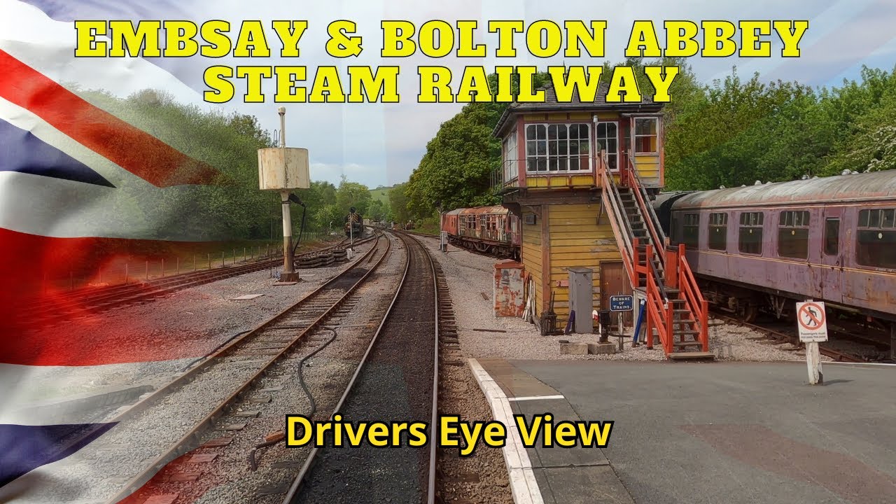 Drivers Eye View (Cab Ride) Embsay & Bolton Abbey Steam Railway from Bolton Abbey to Embsay 2022