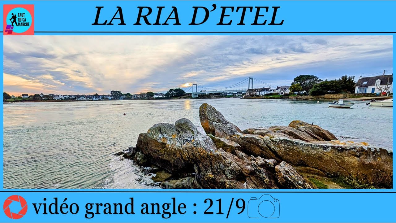 La Ria d'Etel. Plouhinec et Pont-Lorois en grand angle. #riadetel
