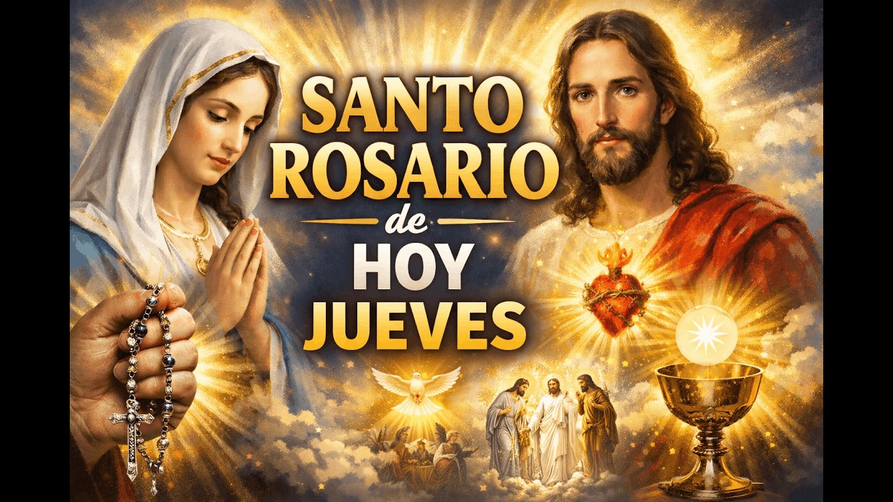 ✝️ Santo Rosario de Hoy Misterios LUMINOSOS Completos y Guiados
