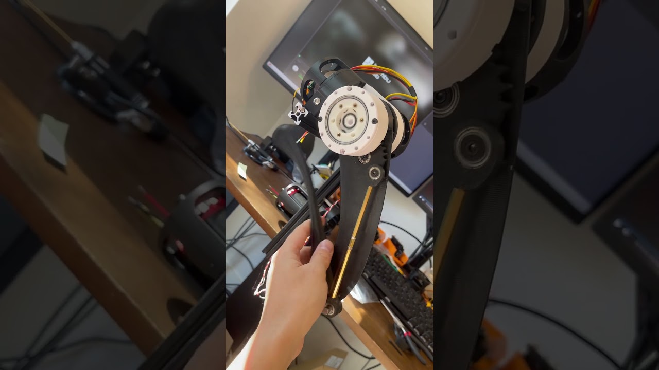 Fully 3d print leg unit, 3DOF cost under 100$.