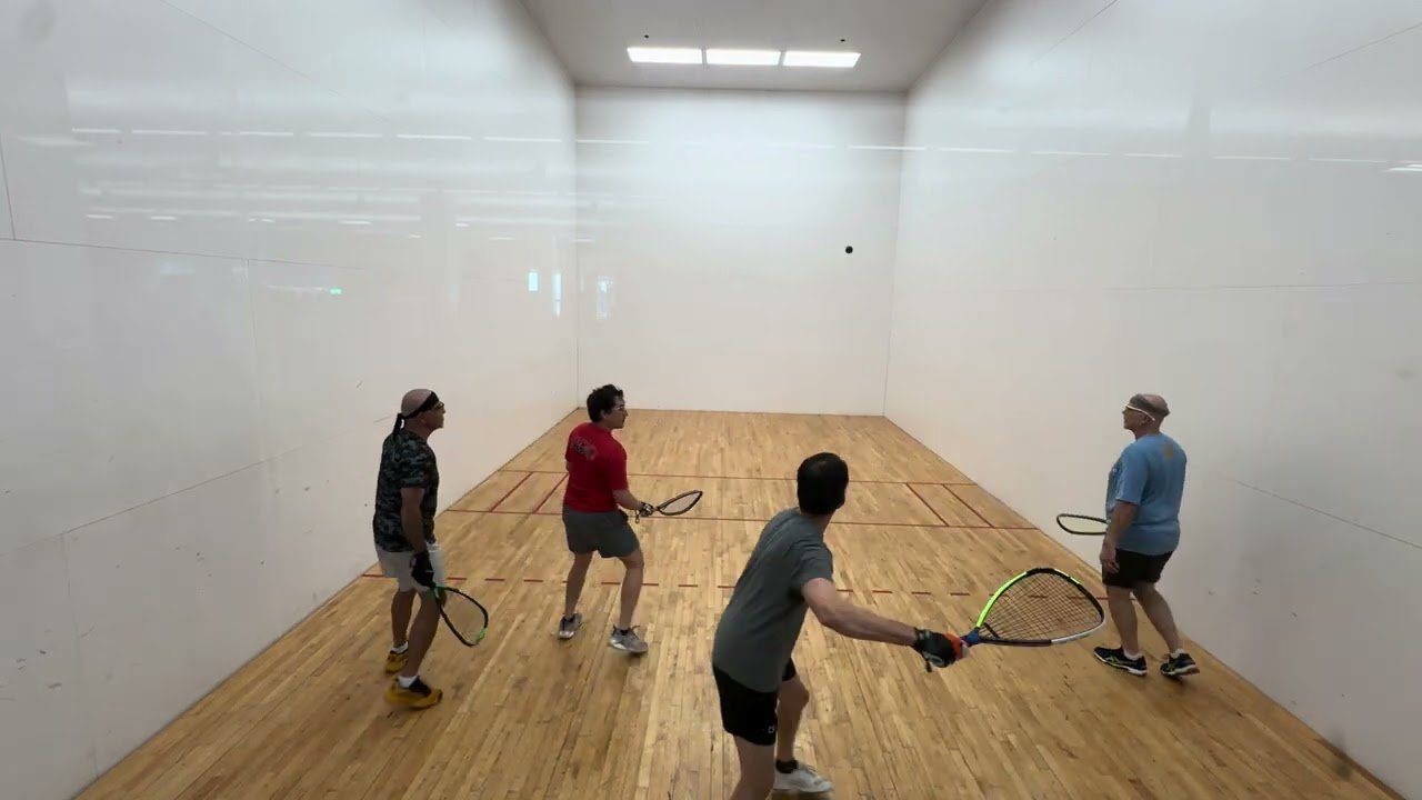 02.09.2026 Amir/Chris vs. Robert/Miguel doubles racquetball at LAF Austin TX. 