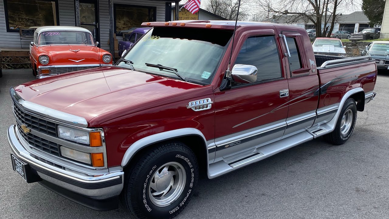Test Drive 1991 Chevrolet Silverado Ext Cab Low Miles SOLD $15,900 Maple Motors #2067