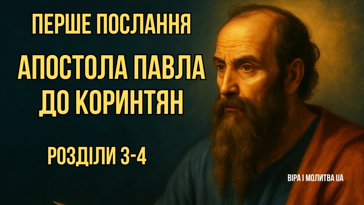 ПОСЛАННЯ АПОСТОЛА ПАВЛА ДО КОРИНТЯН | РОЗДІЛИ 3 – 4 | ВІРА І МОЛИТВА UA