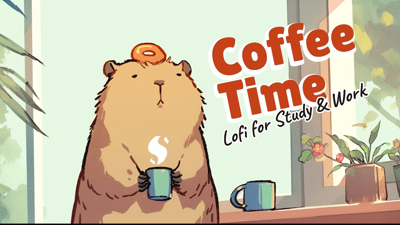 Can you start the day without coffee? ☕  Capybara Coffee Time | Deep Focus Lofi for Study & Work