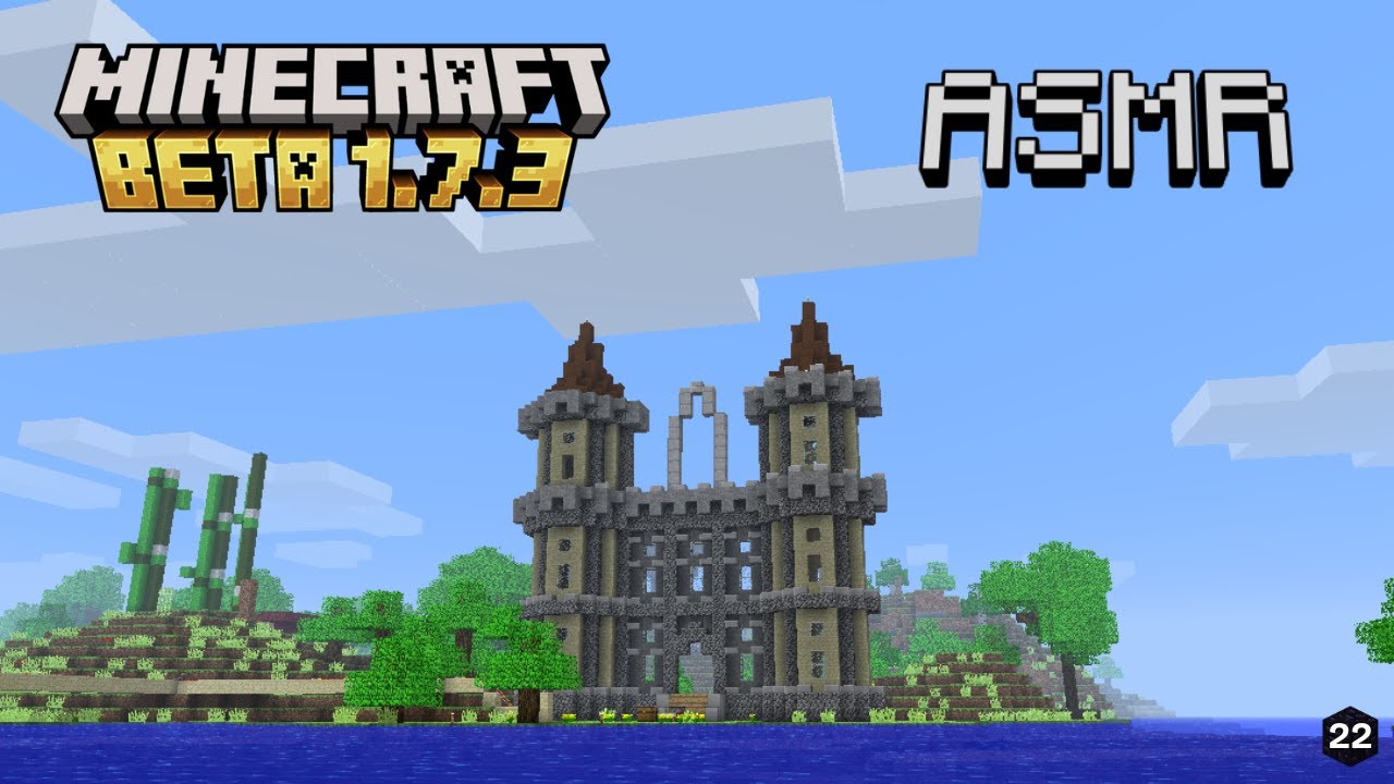 Строим ещё один замок! ♡ ASMR в бета-версии Minecraft (расслабляющая, тихая речь)