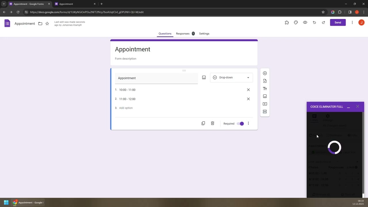 CAPY: Choice Eliminator & Form Limiter in Google Forms - Introduction