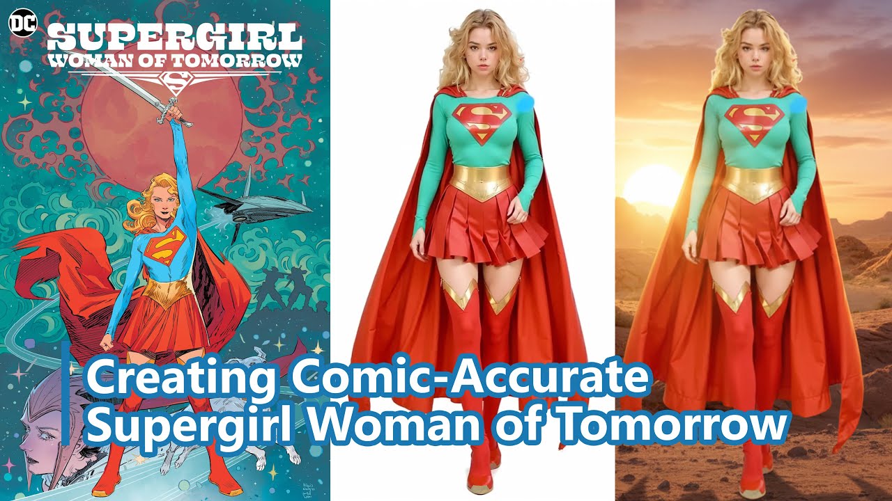 Creating Comic-Accurate Supergirl Woman of Tomorrow #supergirl #superman