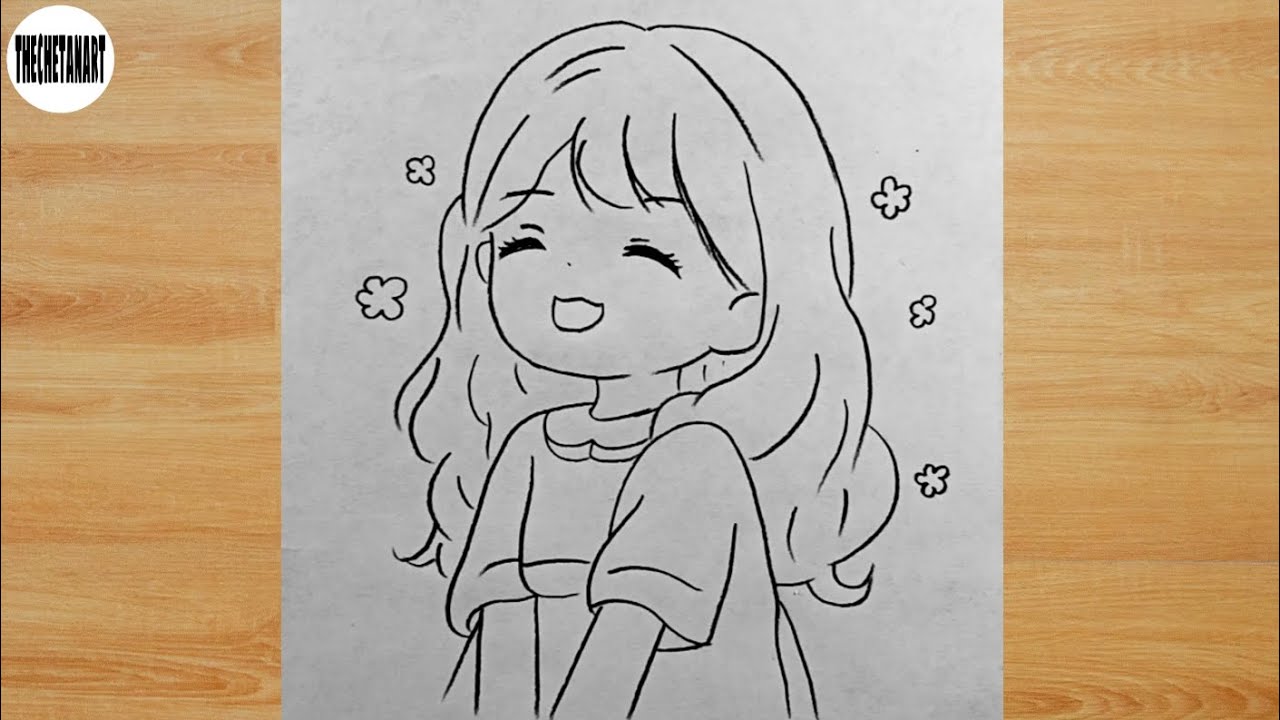 Cute Chibi Anime Girl Drawing Step by Step | Easy Anime Drawing Tutorial for Beginners