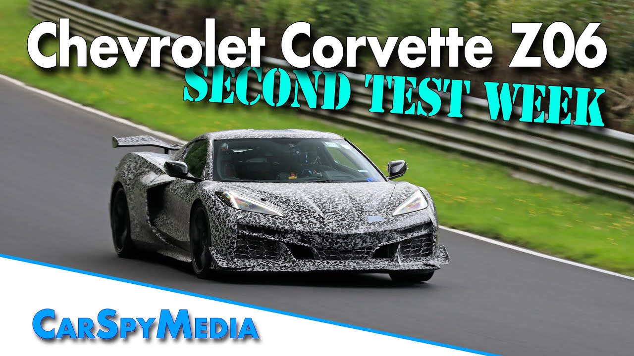 V8 Powered Chevrolet Corvette Z06 670-hp LT6 V8 Prototype Spied Testing At The N&uuml;rburgring