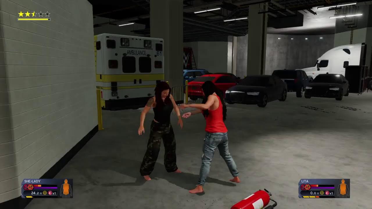 WWE 2K20: Nikki Bella vs. Litai in a Bikini backstage Catfight 4  - Gameplay