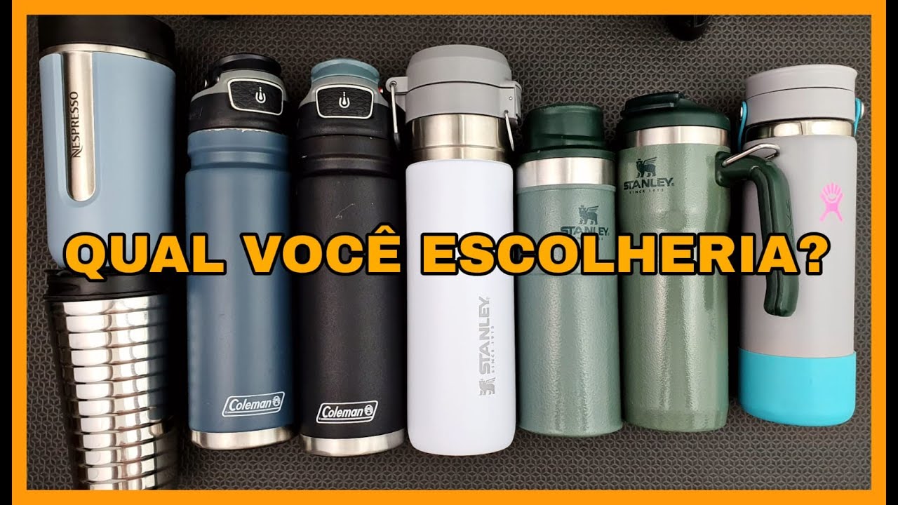 COLEMAN / STANLEY / HYDROFLASK / NESPRESSO. GARRAFAS E CANECAS DE CAFÉ TÉRMICAS parte 1 de 2