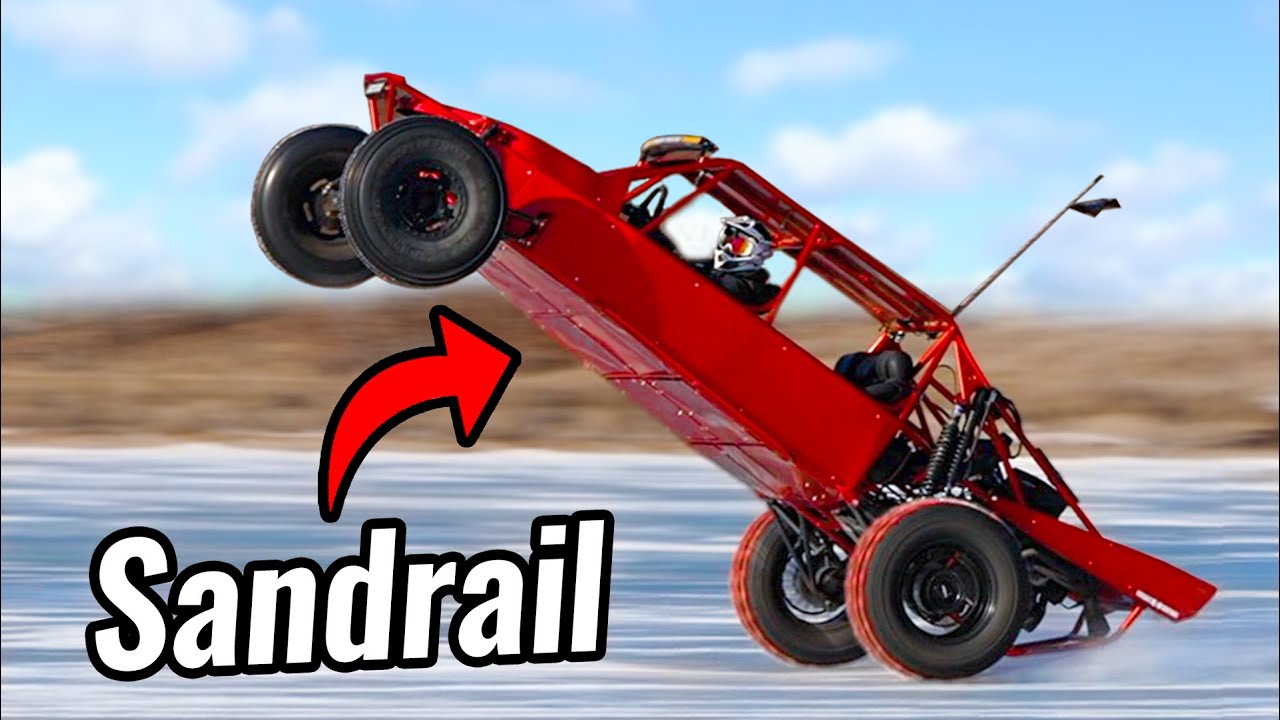 Sandrail Wheelies on Ice with Studded Tires