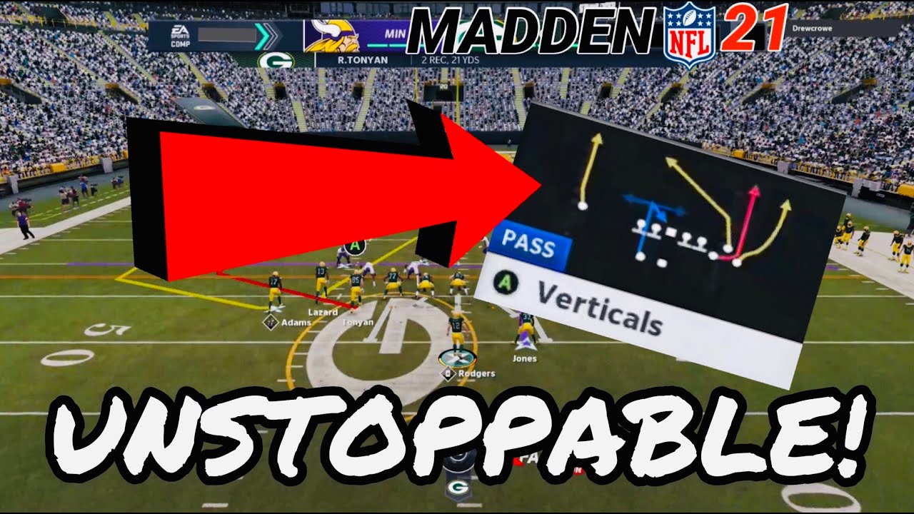 MADDEN 21 THIS PLAY IS UNSTOPPABLE MONEY SCHEME GET MORE YARDS TO KEEP THE CLOCK GOING | TMQ #215