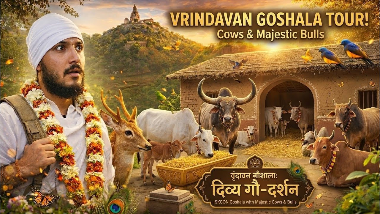 Iskcon goshala vrindavan tour 
