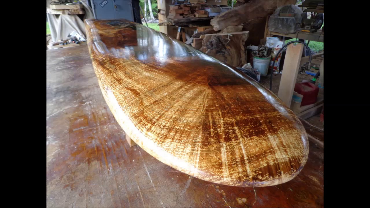 Wood, Surfboard, Hawaiian, Koa Wood
