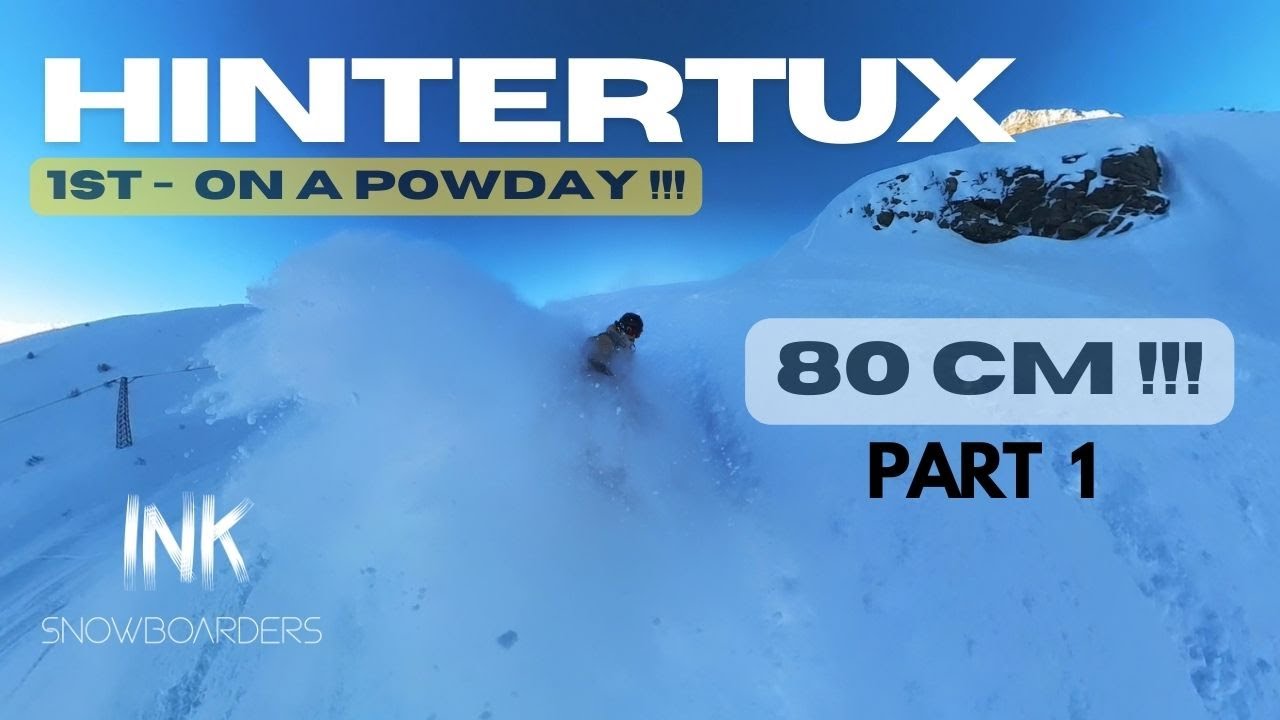 80 cm POWDAY ! na Hintertuxie || 1.12.2023 - Najlepszy puch w 2023 ! part 1 - Amplid Big Kahuna