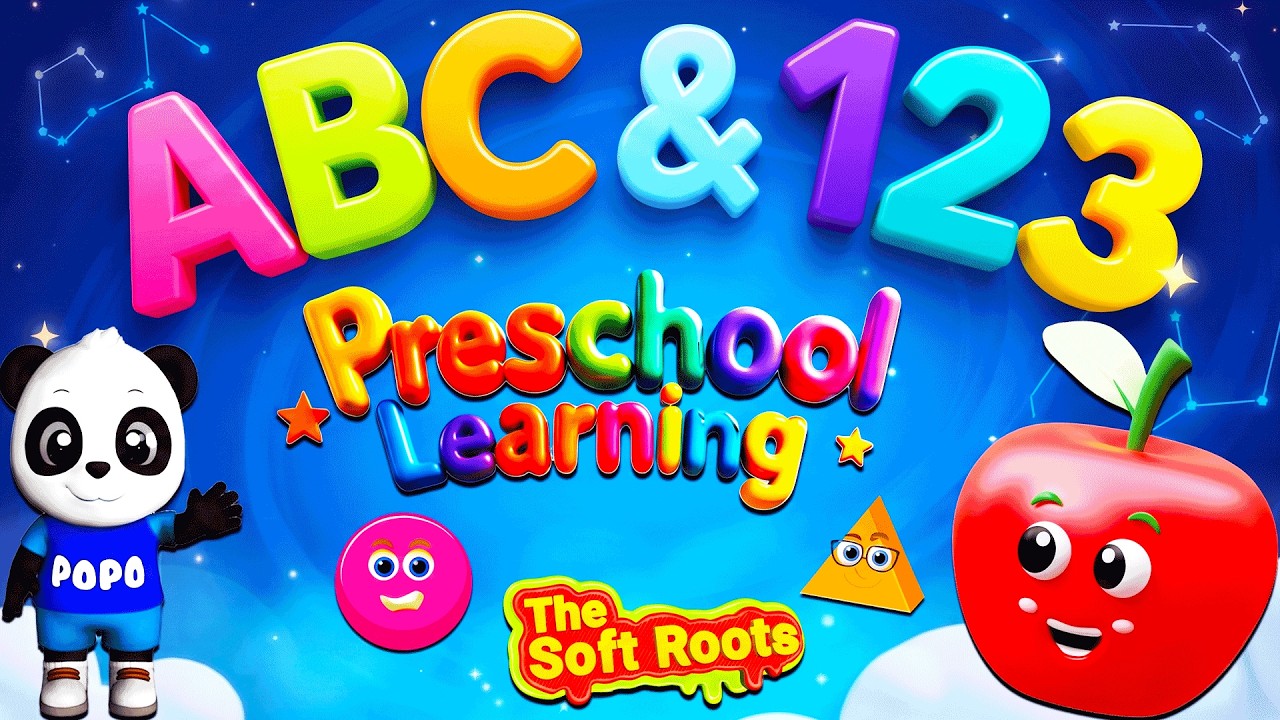 Preschool Learning activities for 3 year olds at home | Learn ABC Phonics Shapes Numbers Colors 🌈
