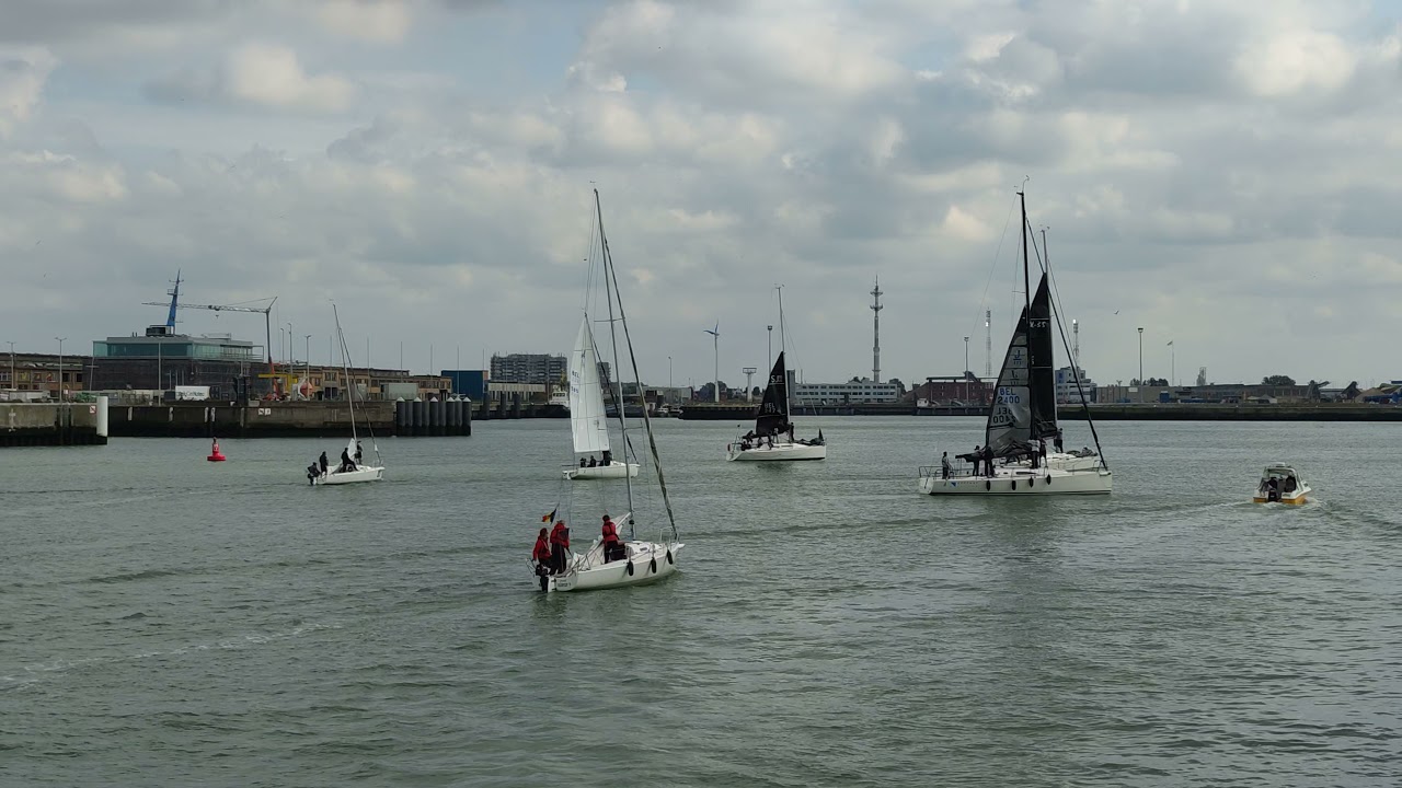 Sailing regatta arrival at RNSYC Oostende - 26 September 2021