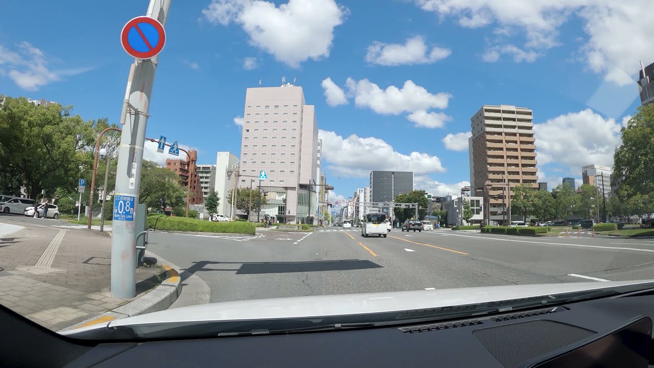 広島都心ドライブ 2021.09 無編集ver. サッカースタジアム～広島駅～平和大通り～紙屋町