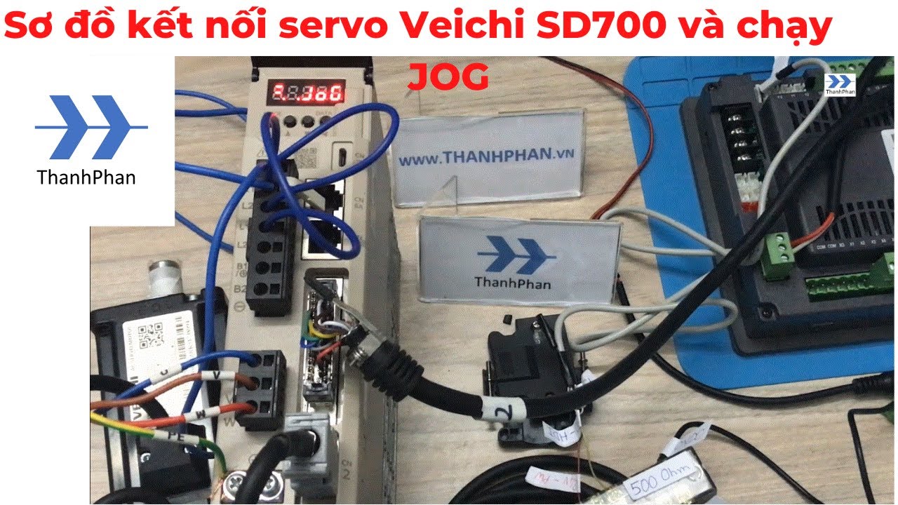 Sơ đồ kết nối servo Veichi SD700 v&agrave; chạy JOG