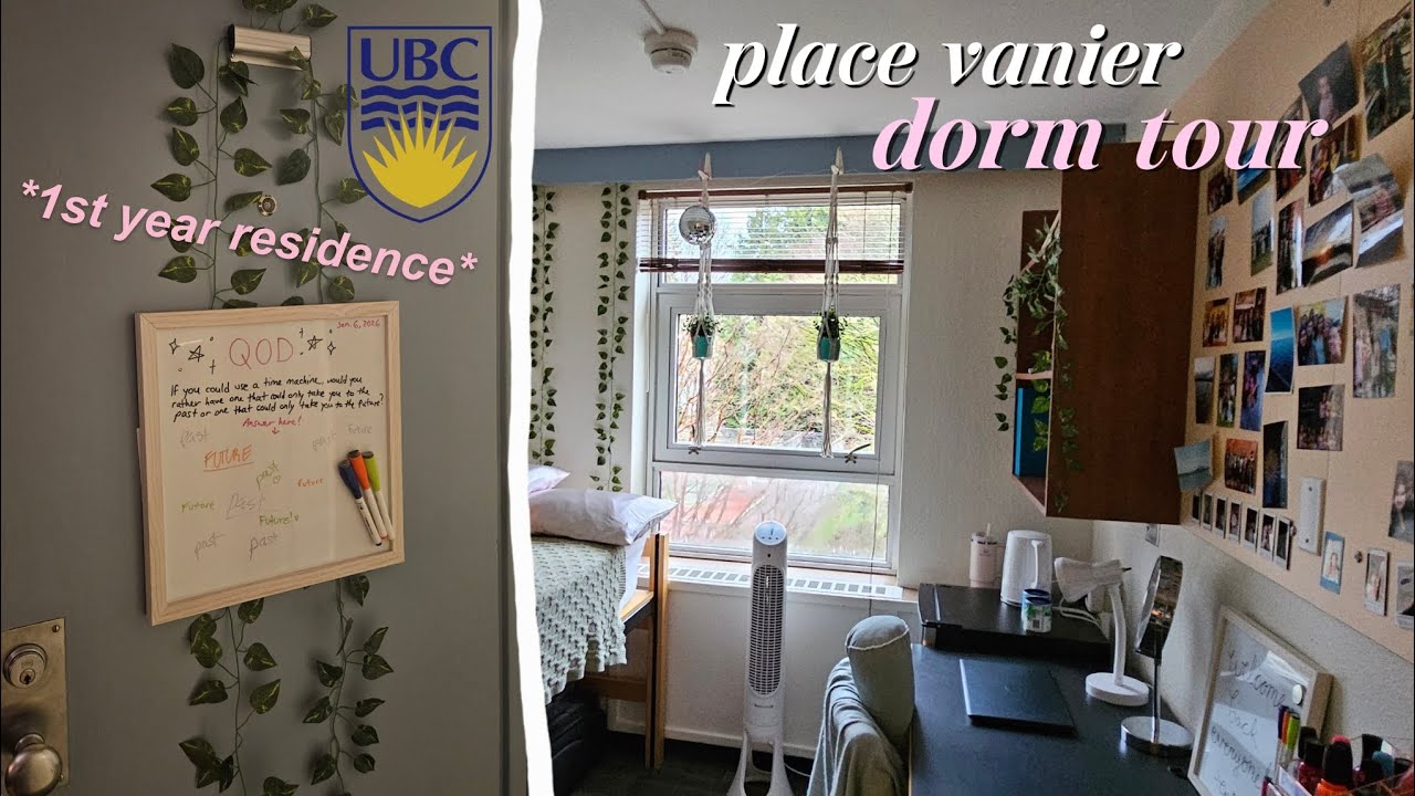 UBC DORM TOUR 2026!🛏🧺 | place vanier single room | laundry room, study lounge | Cassie Creates