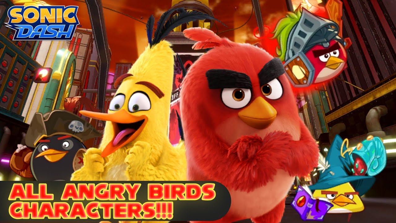 Sonic Dash-All Angry Birds Characters Gameplay Showcase!!!