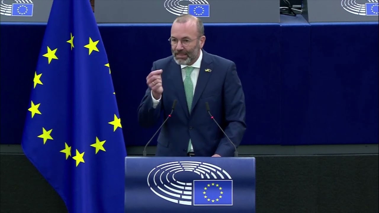 Debate on the State of the Union speech with Manfred Weber (EPP, DE) #SOTEU2022 #SOTEU