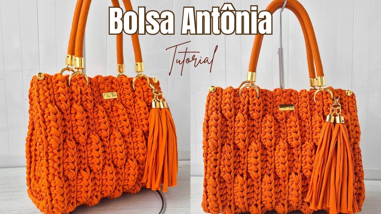 Bolsa de Crochê Relevo Com Menos de Dois Novelos: Fácil e Econômica! Venda Muito a Bolsa Antônia